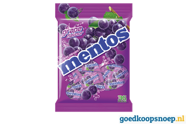 Mentos Grape Pouch Bag - goedkoopsnoep.nl